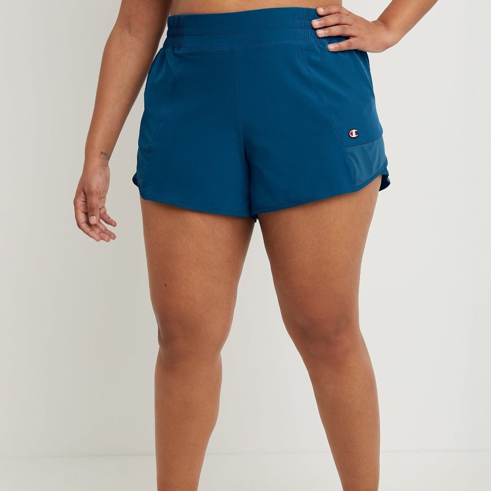 2. Plus Size Champion Shorts, Women's, Size: 3XL, Turquoise/Blue